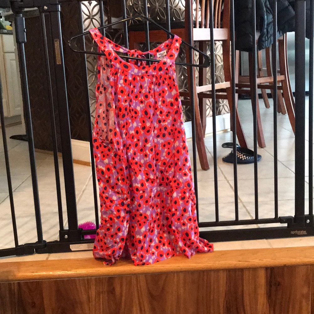 Splendid patterned tank, ties behind the neck